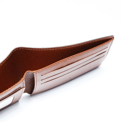 LOUIS VUITTON 2003 Monogram Porte Billets 9Cartes Credit Bifold Wallet Brown WS24236