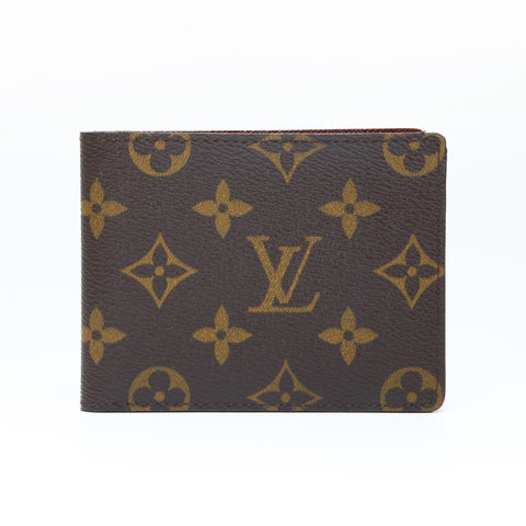 LOUIS VUITTON 2003 Monogram Porte Billets 9Cartes Credit Bifold Wallet Brown WS24236