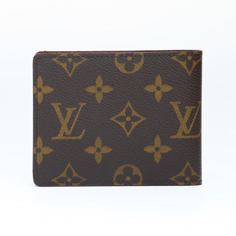 LOUIS VUITTON 2003 Monogram Porte Billets 9Cartes Credit Bifold Wallet Brown WS24236