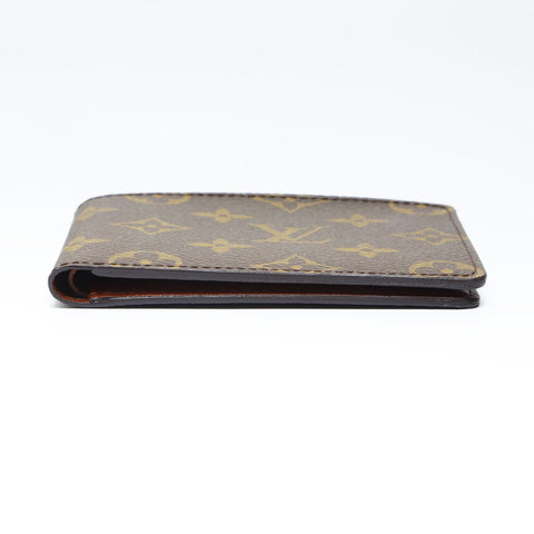 LOUIS VUITTON 2003 Monogram Porte Billets 9Cartes Credit Bifold Wallet Brown WS24236