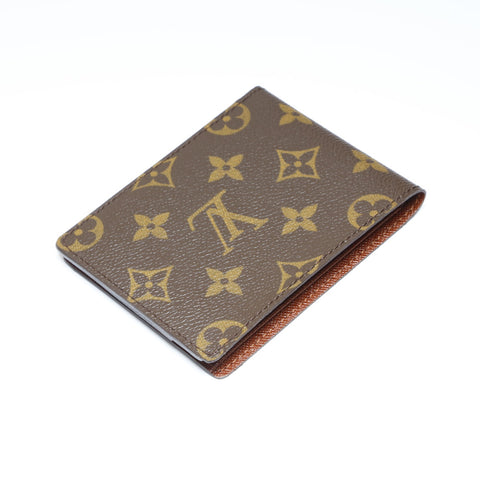 LOUIS VUITTON 2003 Monogram Porte Billets 9Cartes Credit Bifold Wallet Brown WS24236