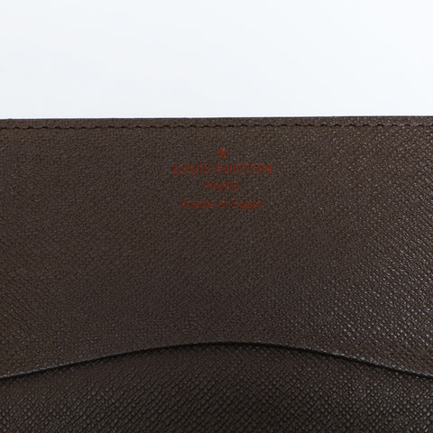 LOUIS VUITTON 2008 Damier Envelope Carte de Visite Card Case PVC Brown WS24239