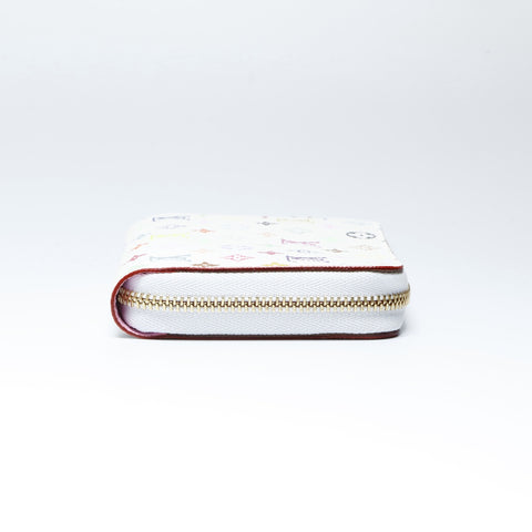 LOUIS VUITTON 2013 Monogram Multicolor Zip Around Purse Wallet Coin case PVC multicolor WS24240