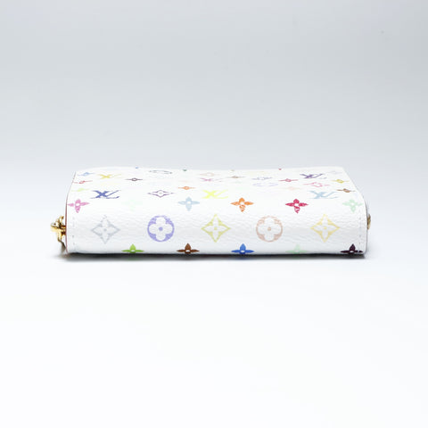 LOUIS VUITTON 2013 Monogram Multicolor Zip Around Purse Wallet Coin case PVC multicolor WS24240