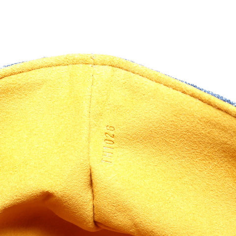 LOUIS VUITTON 2006 Monogram Denim Pochette Plat Clutch bag denim Navy WS24241