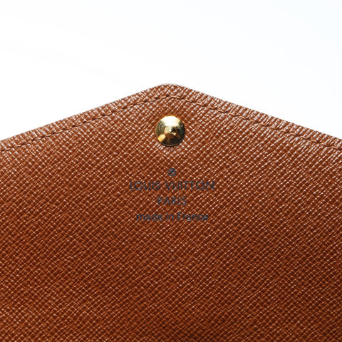 LOUIS VUITTON 2014 Monogram Portefeuille Sarah Purse PVC Brown WS24242