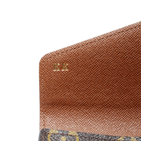 LOUIS VUITTON 2014 Monogram Portefeuille Sarah Purse PVC Brown WS24242