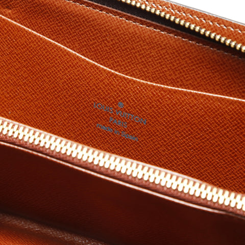 LOUIS VUITTON 2002 Monogram Porte Monne Zip Purse PVC Brown WS24243