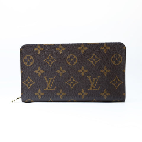 LOUIS VUITTON 2002 Monogram Porte Monne Reißverschluss-Geldbörse PVC Braun WS24243