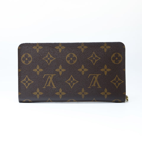 LOUIS VUITTON 2002 Monogram Porte Monne Zip Purse PVC Brown WS24243
