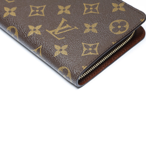 LOUIS VUITTON 2002 Monogram Porte Monne Zip Purse PVC Brown WS24243