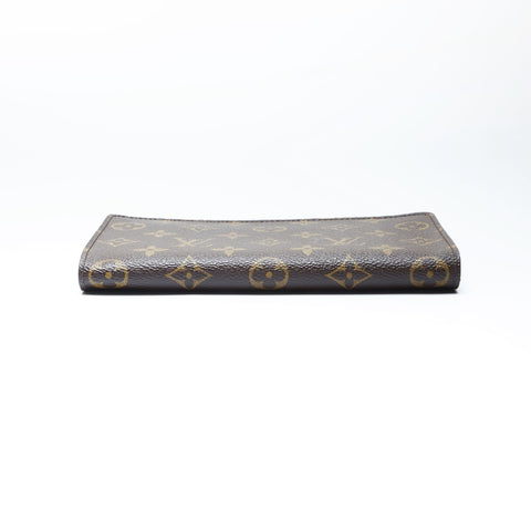 LOUIS VUITTON 2002 Monogram Porte Monne Zip Purse PVC Brown WS24243