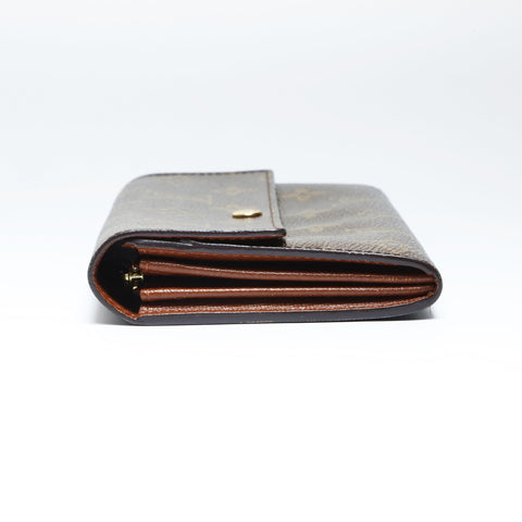 LOUIS VUITTON 2005 Monogram Portefeuille Sarah Purse Brown WS24244