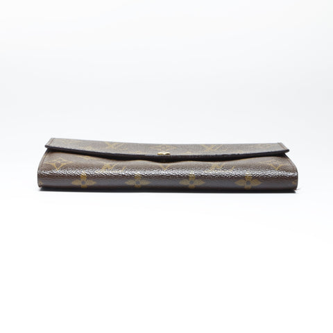 LOUIS VUITTON 2005 Monogram Portefeuille Sarah Purse Brown WS24244