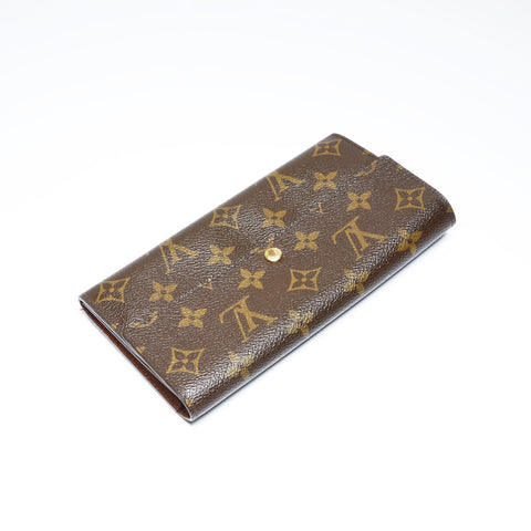 LOUIS VUITTON 2005 Monogram Portefeuille Sarah Purse Brown WS24244