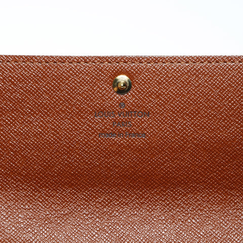 LOUIS VUITTON 2006 Monogram Portefeuille Sarah Purse PVC Brown WS24245