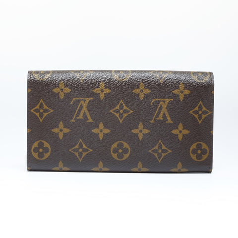LOUIS VUITTON 2006 Monogram Portefeuille Sarah Purse PVC Brown WS24245