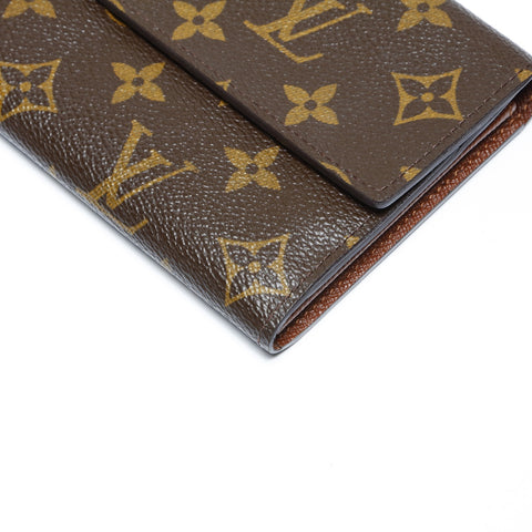 LOUIS VUITTON 2006 Monogram Portefeuille Sarah Purse PVC Brown WS24245