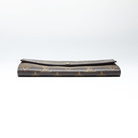 LOUIS VUITTON 2006 Monogram Portefeuille Sarah Purse PVC Brown WS24245