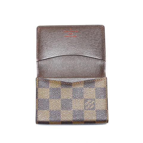 LOUIS VUITTON 2010 Damier Envelope Carte de Visite Card Case PVC Brown WS24248