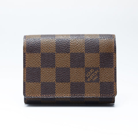 LOUIS VUITTON 2010 Damier Envelope Carte de Visite Card Case PVC Brown WS24248
