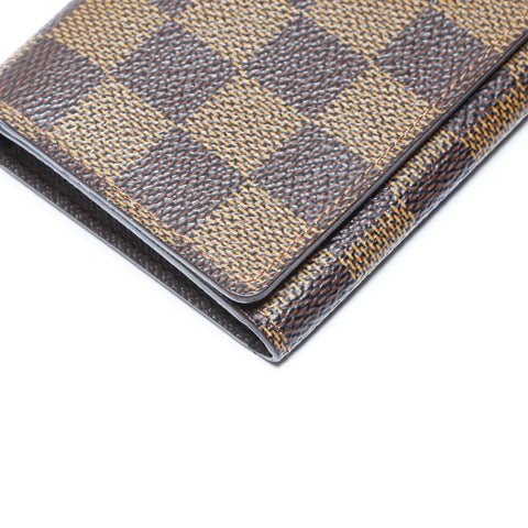 LOUIS VUITTON 2010 Damier Envelope Carte de Visite Card Case PVC Brown WS24248