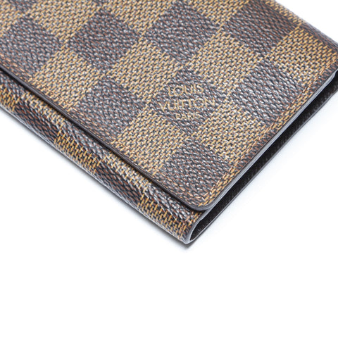 LOUIS VUITTON 2010 Damier Envelope Carte de Visite Card Case PVC Brown WS24248