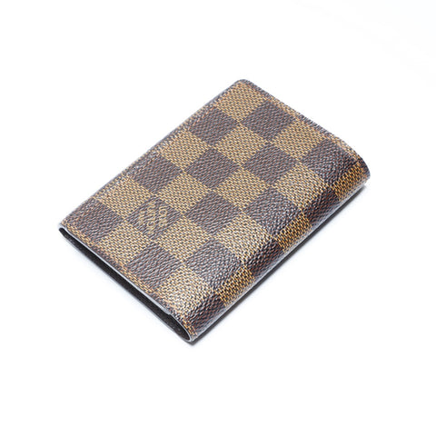 LOUIS VUITTON 2010 Damier Envelope Carte de Visite Card Case PVC Brown WS24248