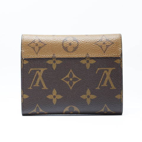 LOUIS VUITTON Monogram Reverse Portefeuille Victorine Tri-fold wallet PVC Brown WS24249
