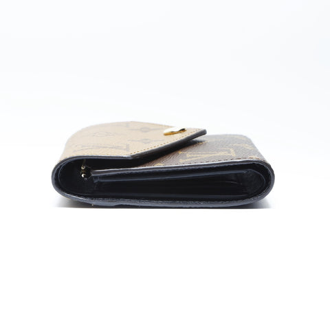 LOUIS VUITTON Monogram Reverse Portefeuille Victorine Tri-fold wallet PVC Brown WS24249