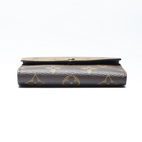 LOUIS VUITTON Monogram Reverse Portefeuille Victorine Tri-fold wallet PVC Brown WS24249