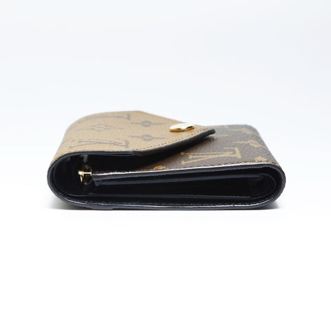 LOUIS VUITTON Monogram Reverse Portefeuille Victorine Tri-fold wallet PVC Brown WS24250