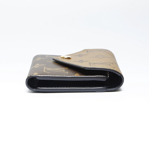 LOUIS VUITTON Monogram Reverse Portefeuille Victorine Tri-fold wallet PVC Brown WS24250