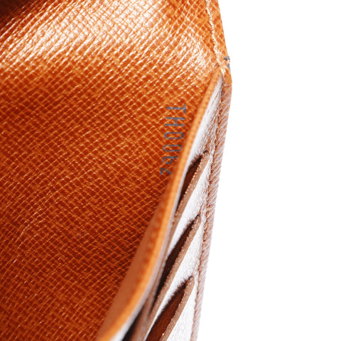 LOUIS VUITTON 2002 Monogram Porte Tresor International Purse Brown WS24251