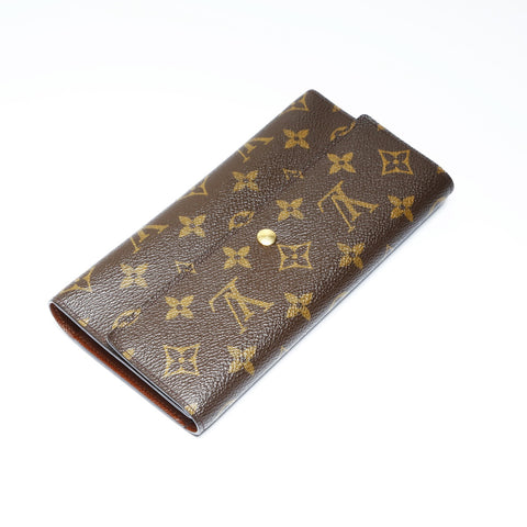 LOUIS VUITTON 2002 Monogram Porte Tresor International Purse Brown WS24251