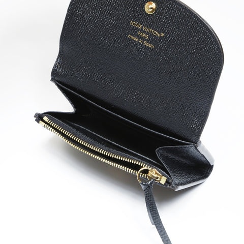 LOUIS VUITTON Monogram Reverse Porte Monnaie Rosary Bifold Wallet Brown WS24252