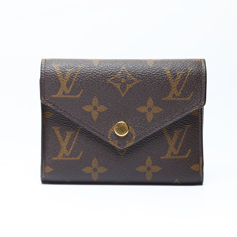 LOUIS VUITTON Portefeuille Victorine Tri-fold wallet PVC Brown WS24253