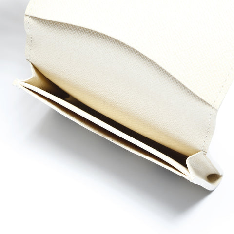 LOUIS VUITTON 2007 Damier Azur Envelope Carte de Visite Card Case PVC white WS24254