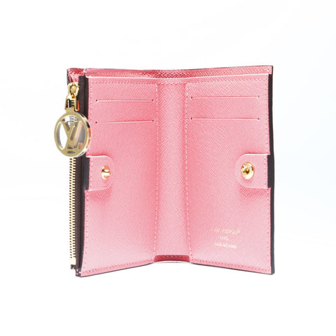 LOUIS VUITTON Portefeuille Lisa Bifold Wallet PVC Brown WS24256