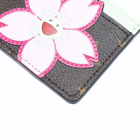 LOUIS VUITTON LV �~ TM Porte-cartes Porto Carte Simple Card Case PVC Marron WS24258