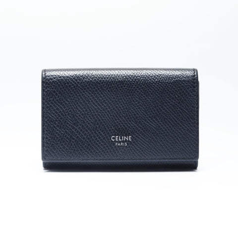 CELINE leather Key holder  leather black WS24263