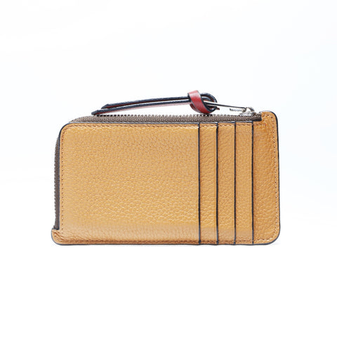 LOEWE Coin and card holder leather Coin case leather Brown WS24264