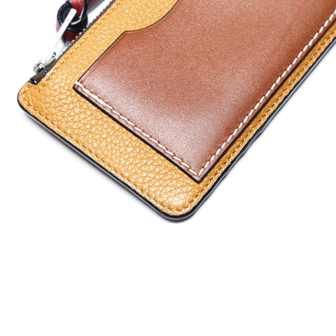 LOEWE Coin and card holder leather Coin case leather Brown WS24264