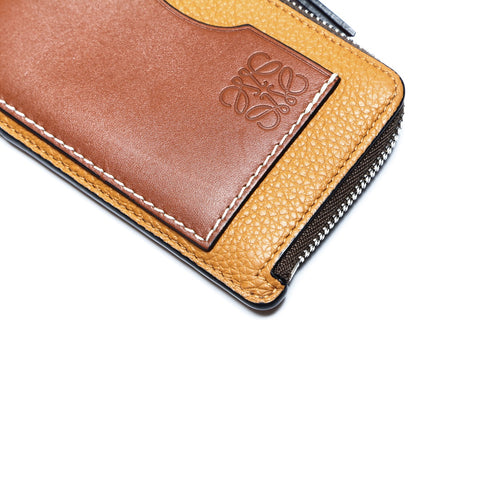 LOEWE Coin and card holder leather Coin case leather Brown WS24264