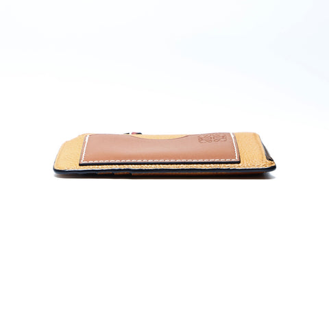 LOEWE Coin and card holder leather Coin case leather Brown WS24264