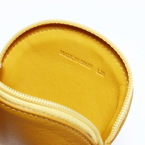 LOEWE Leather Round Coin case yellow WS24266