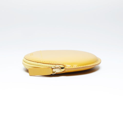 LOEWE Leather Round Coin case yellow WS24266