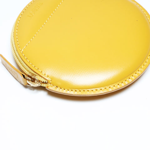 LOEWE Leather Round Coin case yellow WS24266