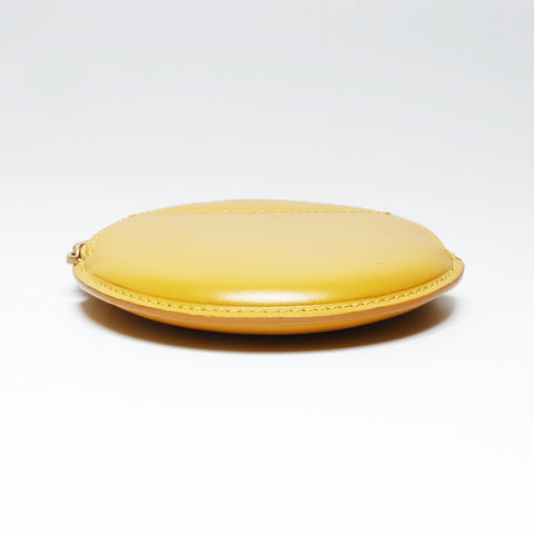 LOEWE Leather Round Coin case yellow WS24266