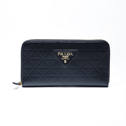 PRADA Leather Triangle Purse leather black WS24268